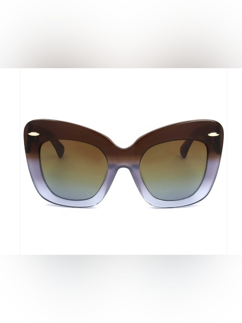 Linda Farrow Erdem Women's Blue Cat-Eye Sunglasses/MSRP$350